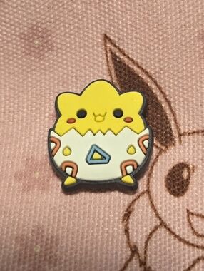 Togepi Croc Charm Pokémon Baby Egg Cute Smiling Shoe Charm